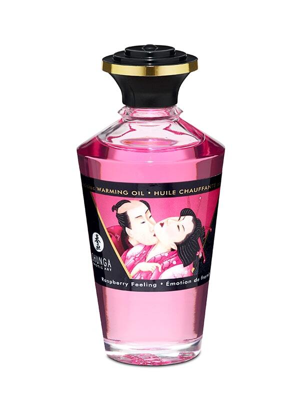 Huile Chauffante Aphrodisiaque Émotion de Framboise Shunga Bien-être Massage intime Oh! Darling