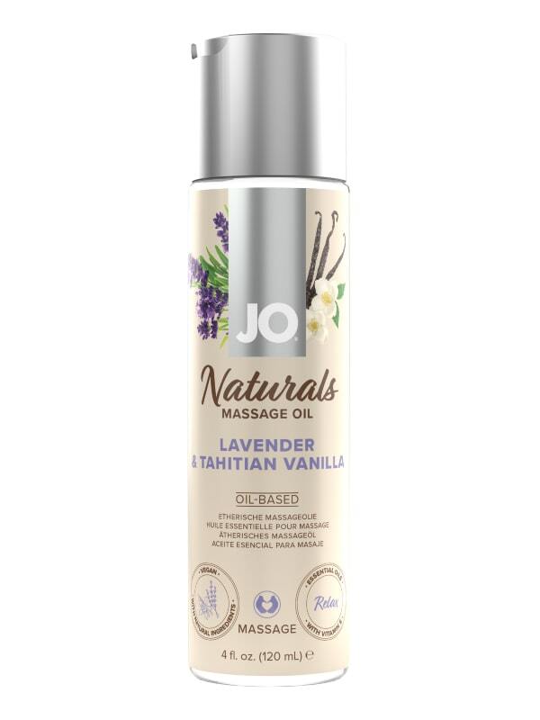 Huile de massage Naturals Lavande et Vanille 120ml JO Bien-être Massage du corps Oh! Darling