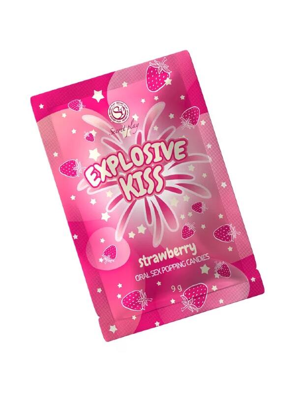 Sachet de bonbons pétillants Fraise Explosive Kiss Secret Play 2